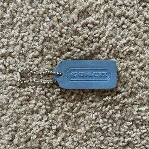 Vintage Coach Double Sided Hang Tag Light Blue